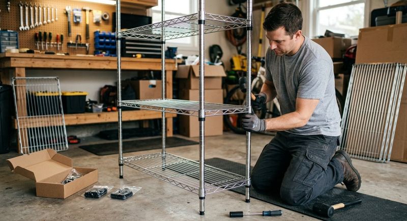 Shoe Rack Assembly in Alpharetta, GA